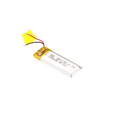 La batería recargable del polímero de litio de la batería 3.7V 100mah de Lipo juega las herramientas eléctricas