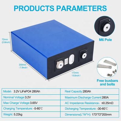 Batería de encargo de Ion Battery Packs 280ah 3,2 V Lifepo4 del litio del CE de MSDS