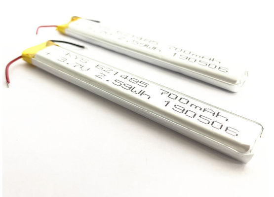 621485 601585 651485 700mah la batería de ión de litio del polímero 3.7v (3.8v) para la tira llevó luces