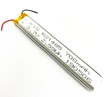 621485 601585 651485 700mah la batería de ión de litio del polímero 3.7v (3.8v) para la tira llevó luces