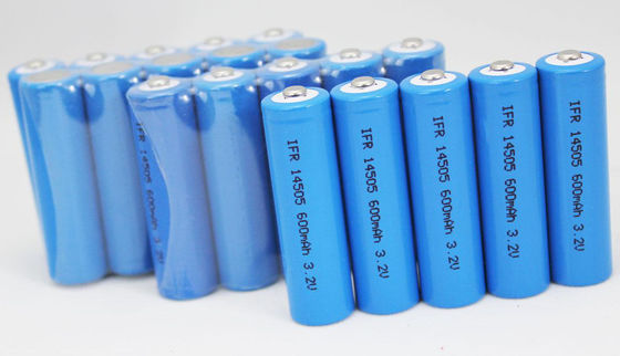 14500 3.2V600mah batería del litio LiFePO4