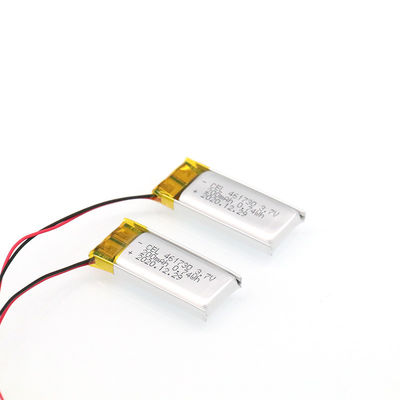 Batería de encargo recargable de /li-po de la batería del polímero li-ion de 5m m 3.7v 200mah con CE de la UL