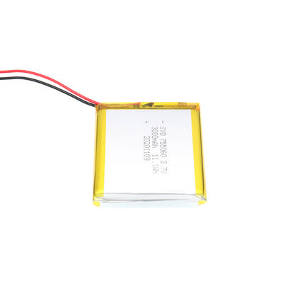 Litio recargable Ion Polymer Battery Pack del cuadrado 3,7 V 3000mAh 11.1Wh