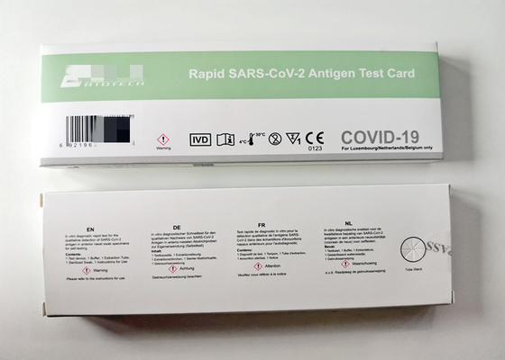 Tarjeta rápida de la prueba del antígeno SARS-CoV-2 (Uno mismo-prueba), equipos rápidos de la prueba, fáciles de utilizar